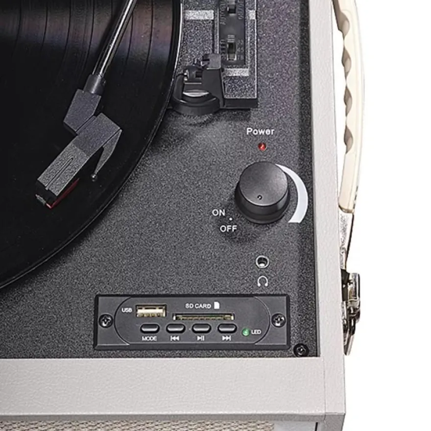 Plattenspieler Denver VPR-250 mit Bluetooth und integriertem Verstärker
