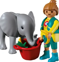 Playmobil® AnimalsAndFriends 72092 Zoo: Elefantenbaby und Pflegerin