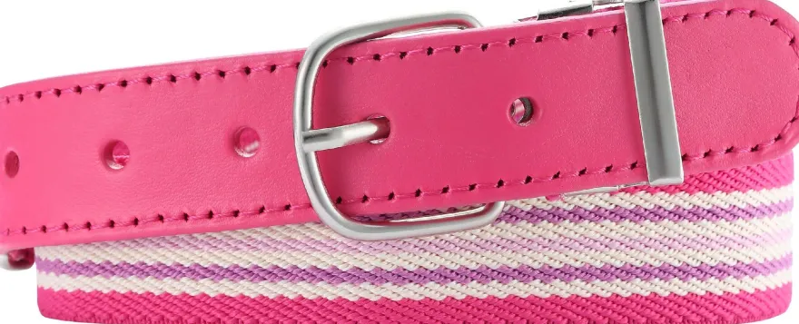 Playshoes Kinder Elastik-Gürtel Ringel Pink