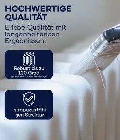 plid® Heizkörperlack wässrig Weiß + Anlauger & Lackierset hitzebeständig 120°