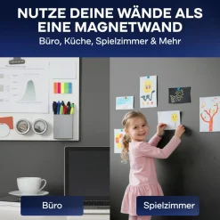 plid® Magnetfarbe Anthrazitgrau / Magnet Farbe Magnetlack Magnetwand Schultafellack