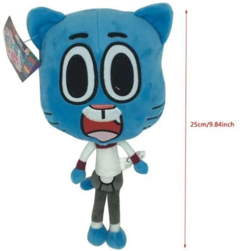 Plüsch Spielzeug 25 cm Die fantastische Welt von Gumball Darwin Plüschtiere