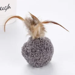Plüschtiere Katzenminze Pluschballform mit Feder Plüsch spielzeug