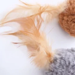 Plüschtiere Katzenminze Pluschballform mit Feder Plüsch spielzeug