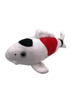 Plüschtier Kuscheltier Stoff Tier Koi Karpfen weiß Fisch 22 cm (Gr. 22)