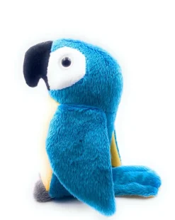 Plüschtier Kuscheltier Stoff Tier Papagei blau Vogel sitzend 15 cm (Gr. 15)