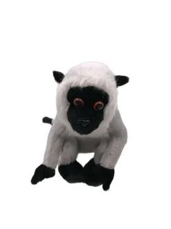 Plüschtier Kuscheltier Stoff Tier Affe Grüne Meerkatze grau 23 cm (Gr. 23)