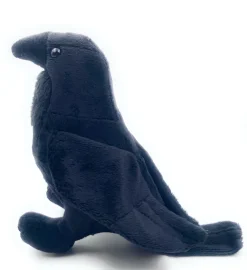 Plüschtier Kuscheltier Stoff Tier Rabe Krähe schwarz stehend 16 cm (Gr. 16)