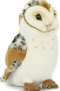 1 Plüschtier Schleiereule Eulen Uhu Stofftiere Kuscheltiere Vogel Vögel Greifvögel
