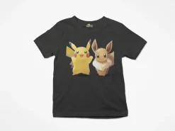 Pokemon Evoli Pikachu Pika Bio Kinder T-Shirt Jungen Comic Shirt Kids Anime