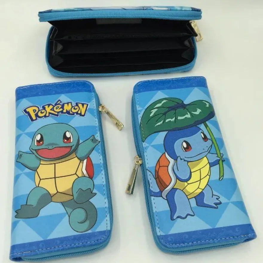 Pokémon Cartoon Thema01 lange Brieftasche Junge Mädchen Geldbörsen Card Purse
