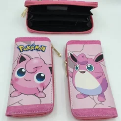 Pokémon Cartoon Thema01 lange Brieftasche Junge Mädchen Geldbörsen Card Purse