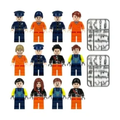 Polizei Gefangnis Break Videospiel Custom Lego City Mini Figur 12 Spielzeug Modell