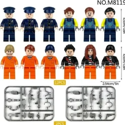 Polizei Gefangnis Break Videospiel Custom Lego City Mini Figur 12 Spielzeug Modell