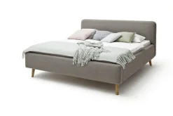 Polsterbett Bett MATTIS Stoffbezug Aspen