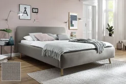 Polsterbett Bett MATTIS Stoffbezug Aspen