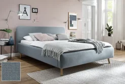 Polsterbett Bett MATTIS Stoffbezug Aspen