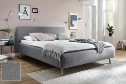 Polsterbett Bett MATTIS Stoffbezug Aspen