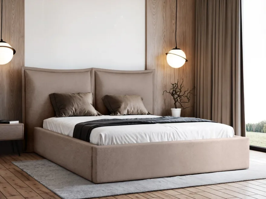 Polsterbett Werona Doppelbett Bettgestell Lattenrost mit Bettkasten