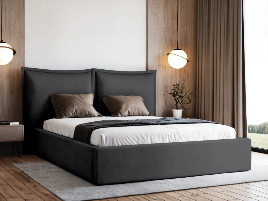 Polsterbett Werona Doppelbett Bettgestell Lattenrost mit Bettkasten