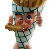 Pommes Frites Männchen grén groß ébergroß XXL 180cm fér draußen aus GFK