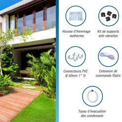 Poolex Jetline Pool Wärmepumpe Fi 9,5kW Full-Inverter 40-50m3 WIFI Salz kompatibel