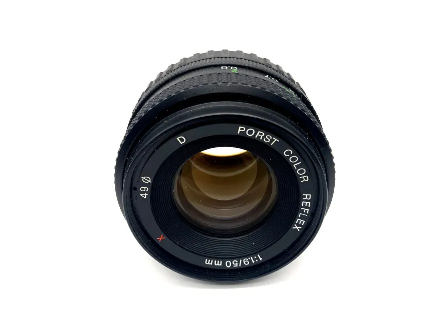 Porst 50mm 1:1.9 Objektiv Color Reflex D red X rot X Lens (Fujica X)