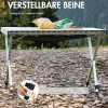 PORTAL Campingtisch Aluminium faltbar, höhenverstellbar, 108x71cm, belastbar