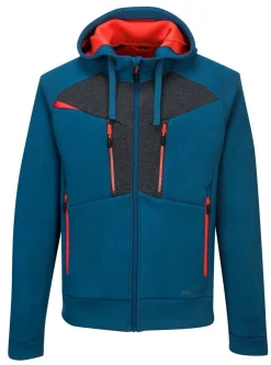 Portwest DX472 Hoodie mit Reißverschluss Strickjacke Gummizug und Kapuze