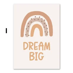 Poster Baby Motive Sonne Liebe Wolke Rakete Regenbogen Erdbeere Träume groß u