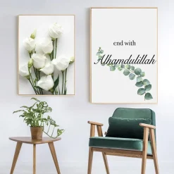 Poster Bismillah Alhamdulillah · Wandbilder Wohnzimmer & Schlafzimmer · Wand