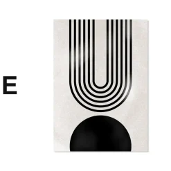 Poster Boho Abstrakt Geometrische Formen · Bilder Wohnzimmer | Wandbilder Sch