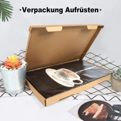 Poster Küchen Bilder 2 Stück Rahmen Kaffee Bar Schwarz Weiß Leinwand Esszimmer