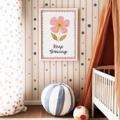 Poster Kinderzimmer Blume · Keep Growing Spruch · Liebevolle Deko mit Botscha