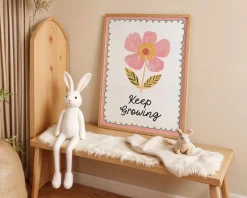 Poster Kinderzimmer Blume · Keep Growing Spruch · Liebevolle Deko mit Botscha