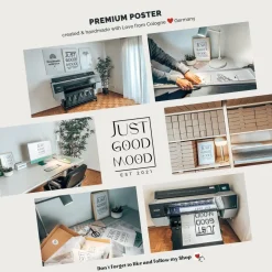 Poster Kinderzimmer Tier · Gepunkteter Leopard Kopfstand · Lustiges Wandbild