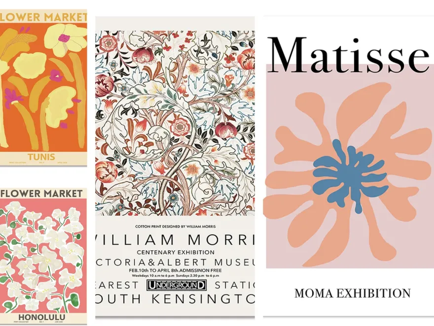 Poster Matisse Flower Market Museum | Bilder Wohnzimmer | Wandbilder Schlafzi