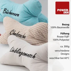 POWER INN® Leseknochen | Bestickt | Rosa