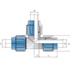 PP PE Rohr Verschraubung Fitting