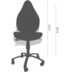 Praxis-Drehstuhl Rollhocker Arbeitsstuhl Bürostuhl Praxisstuhl Höhenverstellbar