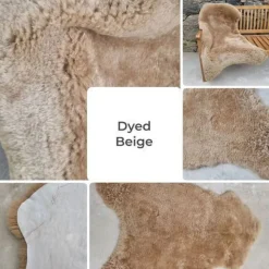 Premium Merino Schaffell Schaffelle Fell Lammfell Natur geschoren dichte Wolle