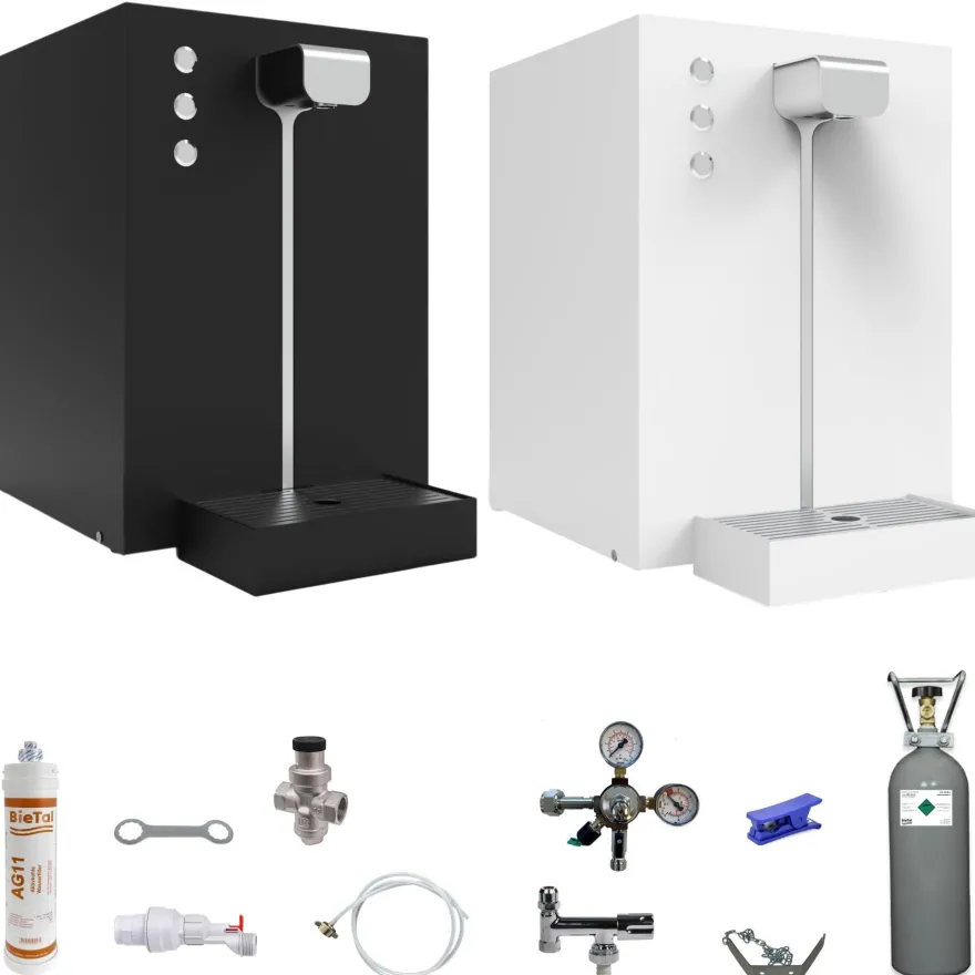 Premium Wassersprudler Sprudelwasser Tafelwasser Gerät Anlage Flux 30 Plus SET