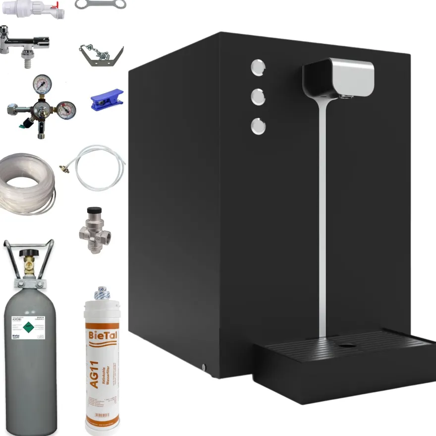 Premium Wassersprudler Sprudelwasser Tafelwasser Gerät Anlage Flux 30 Plus SET