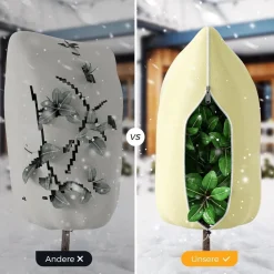 Priksia Pflanzenschutzhaube 2 Stück, Winterschutz für Pflanzen, Frostschutz mit