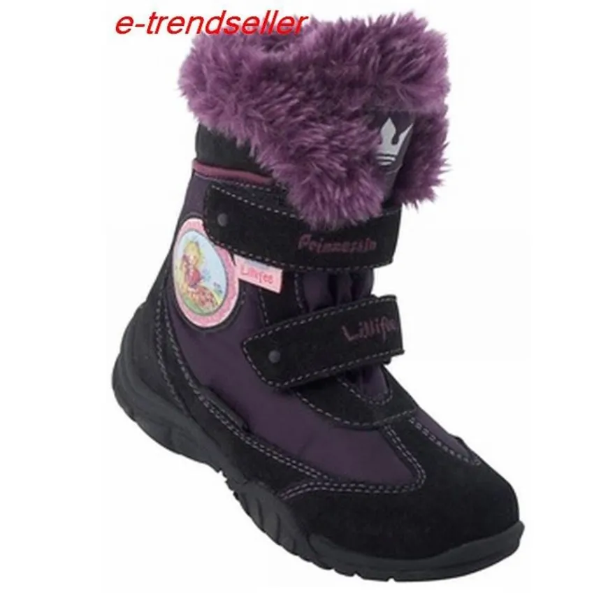 Prinzessin Lillifee Stiefel Mädchen 470323-1 gefüttert schwarz lila