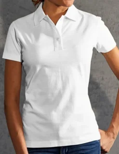 Promodoro Women´s Jersey Polo Knopfleiste mit 3 Knöpfen S - 3XL E4025