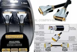 Prowire PW2DVDV15 DVi-D > DVi-D Plug Video Kabel 24K Gold 1080p FULL HD-TV B2
