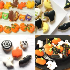 PTaizjjz Halloween Ausstechformen Set, 12 Stück Mini Edelstahl Ausstecher für