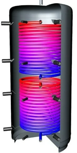 Pufferspeicher 500 Liter 2 Wärmetauschern Solarwärmetauscher Solar