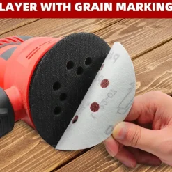 Pukamam 120 Stück Schleifpapier 125mm Klett P120 Körnung für 8 Loch